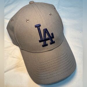 New Era Gray Cap with Blue Logo